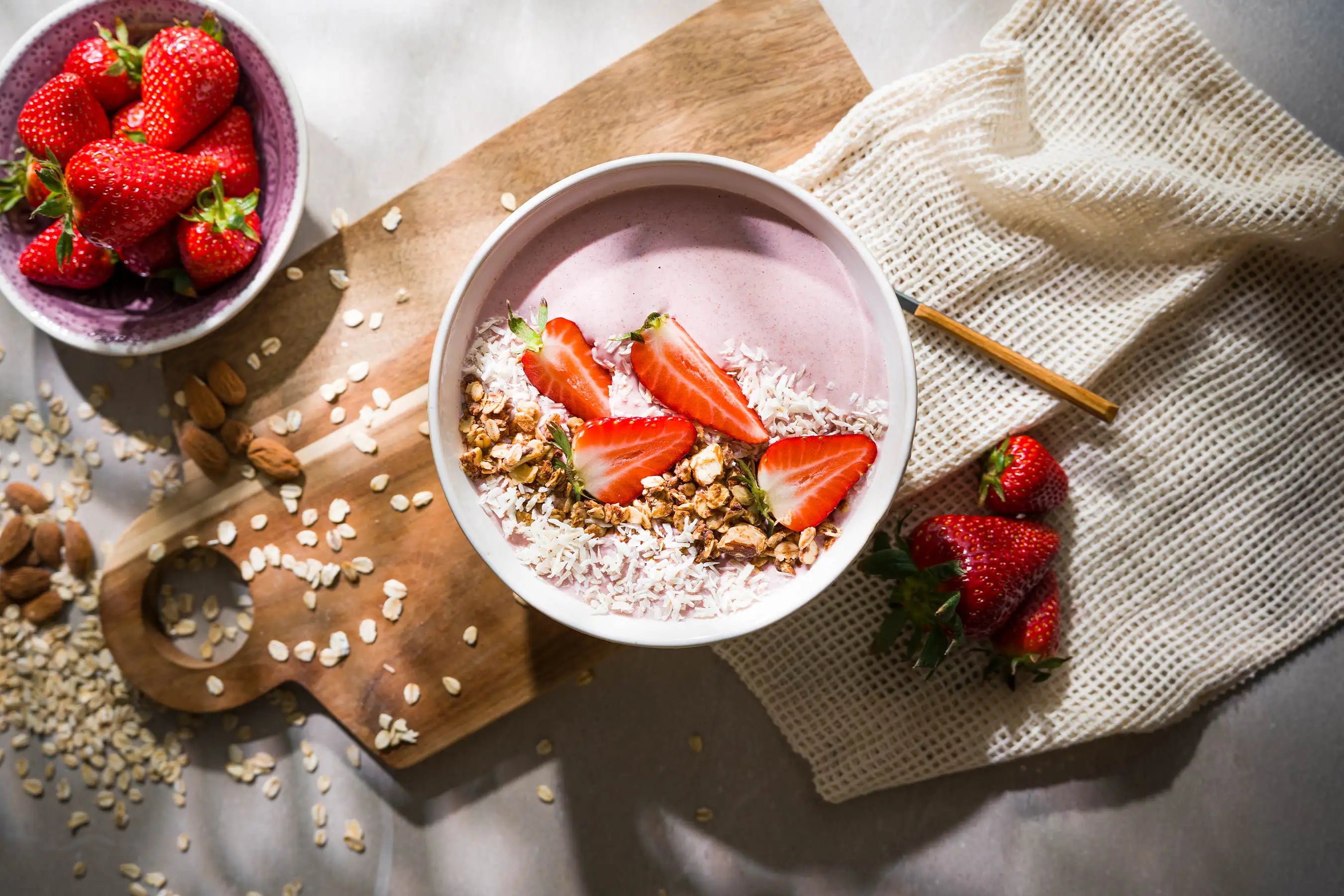 Erdbeer Smoothie Bowl