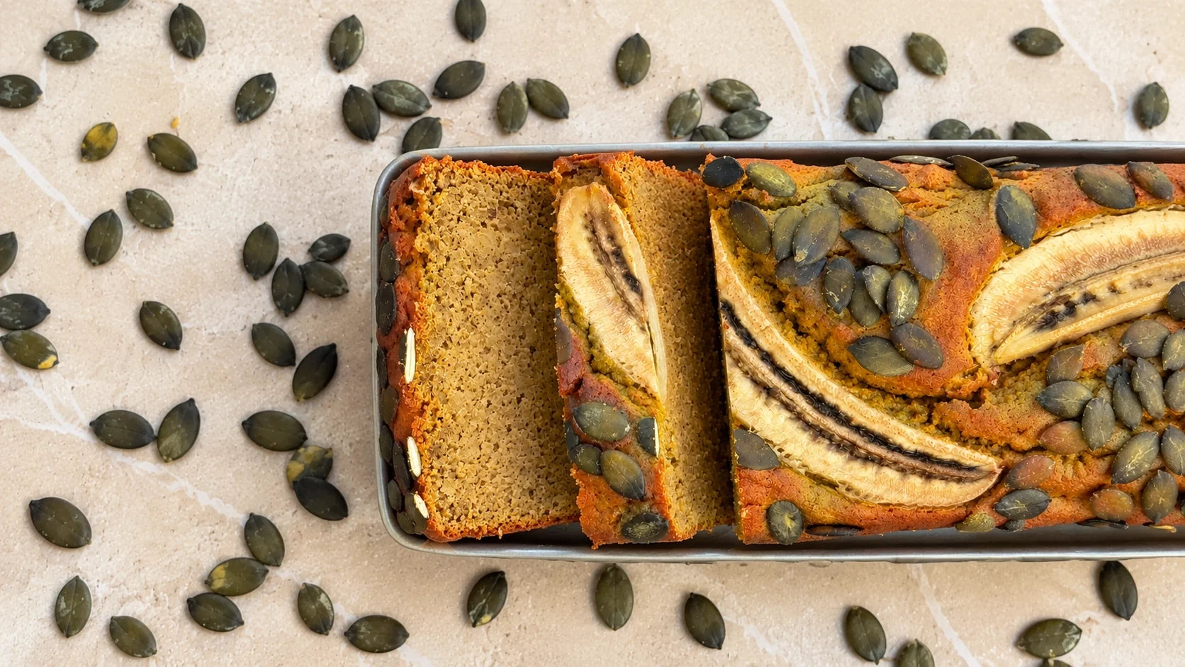 Kürbis-Bananenbrot