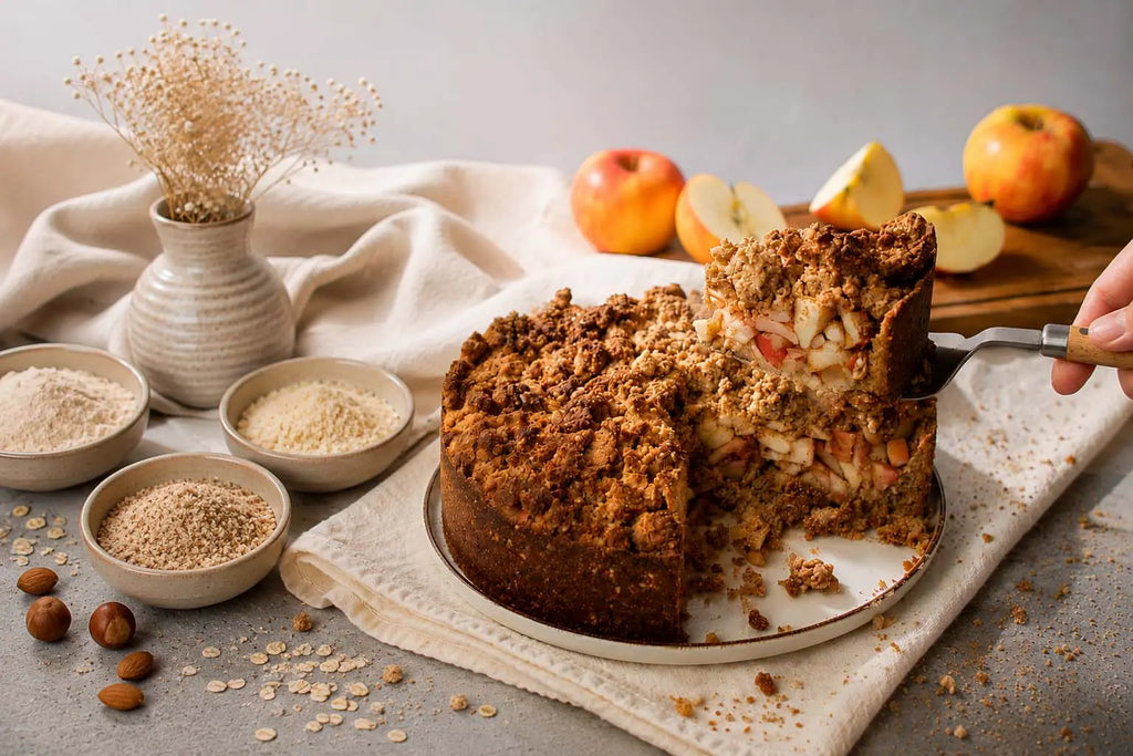 Veganer Apfel-Streuselkuchen glutenfrei - Springform | NaschNatur ...