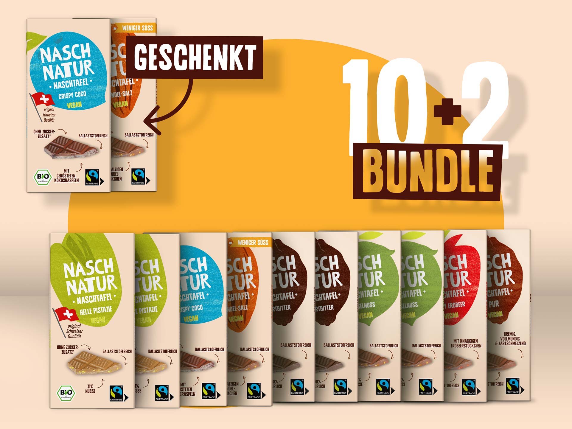 NaschTafeln 10+2 NaschPaket