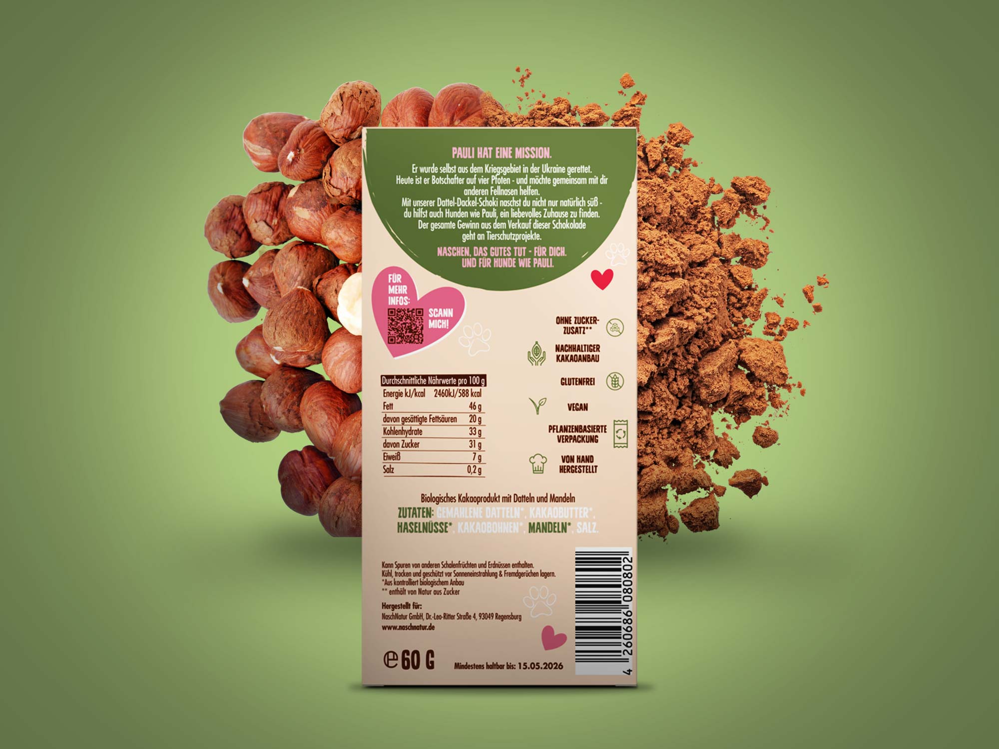 NaschDackel Creamy Nougat, bio