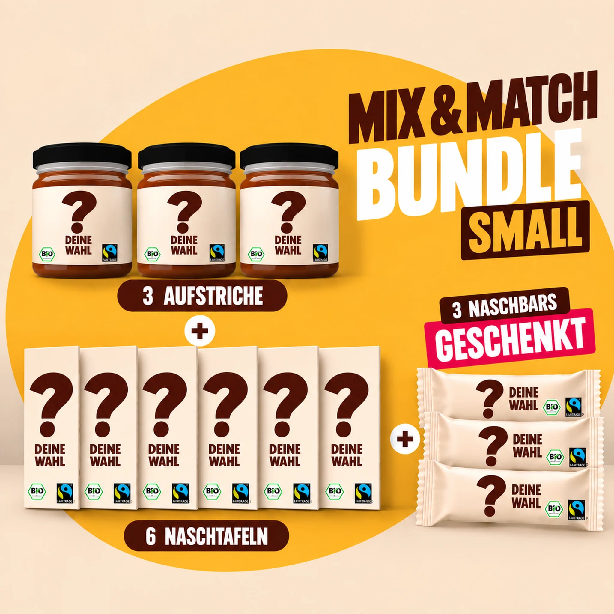 Mix&Match Bundle Small - Aufstriche, Tafeln & Bars