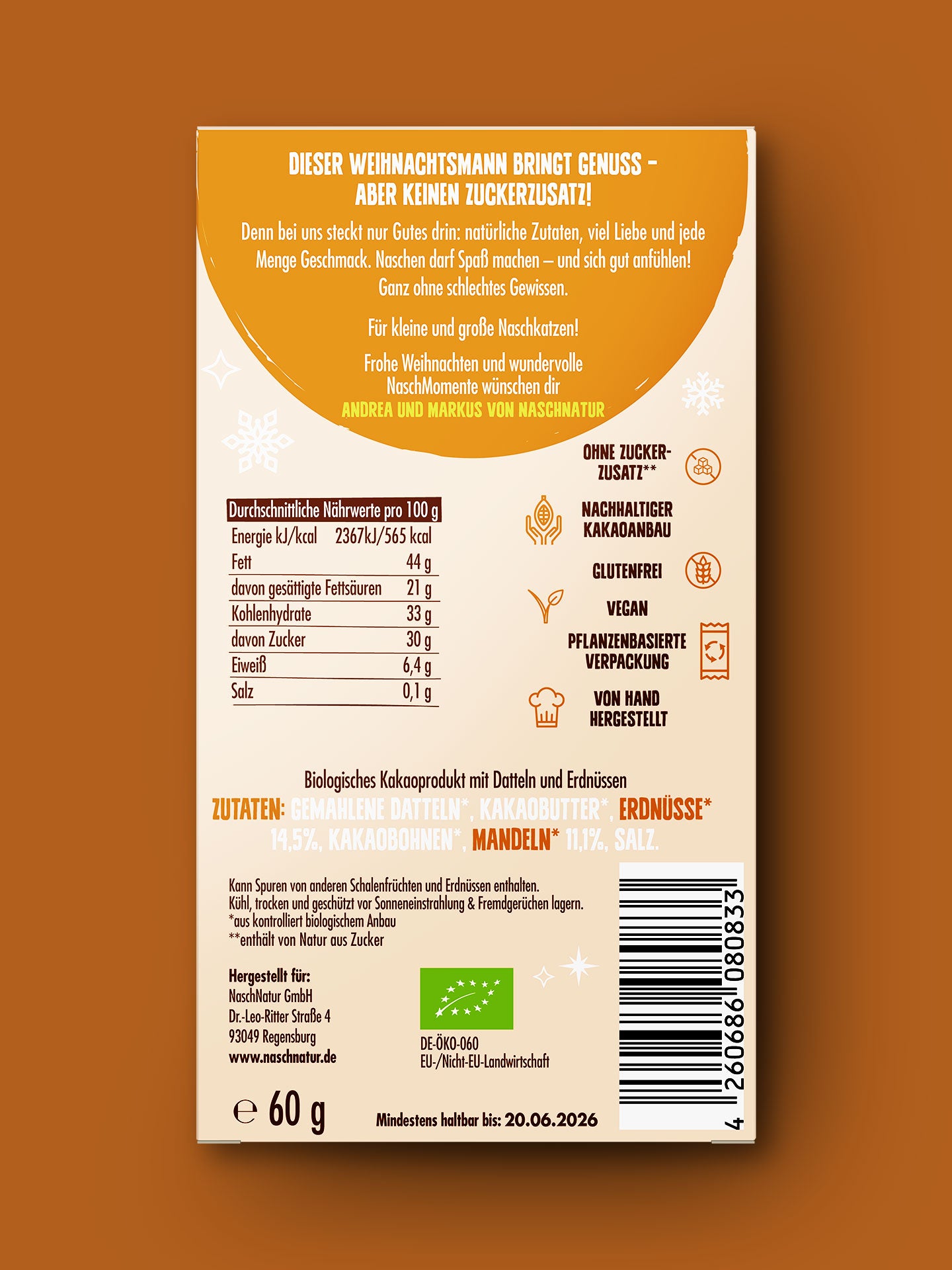 NaschClaus Creamy Peanut, bio