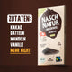 Zutaten der Schokoladentafel "Naschtafel Zartbitter": Datteln, Kakao, Mandeln und Vanille. Mehr nicht. Von NaschNatur.