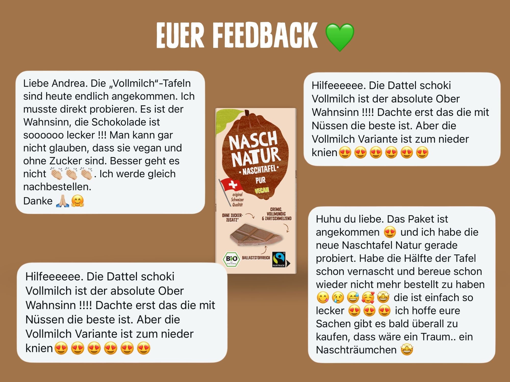 NaschTafel Pur - 80 g, bio