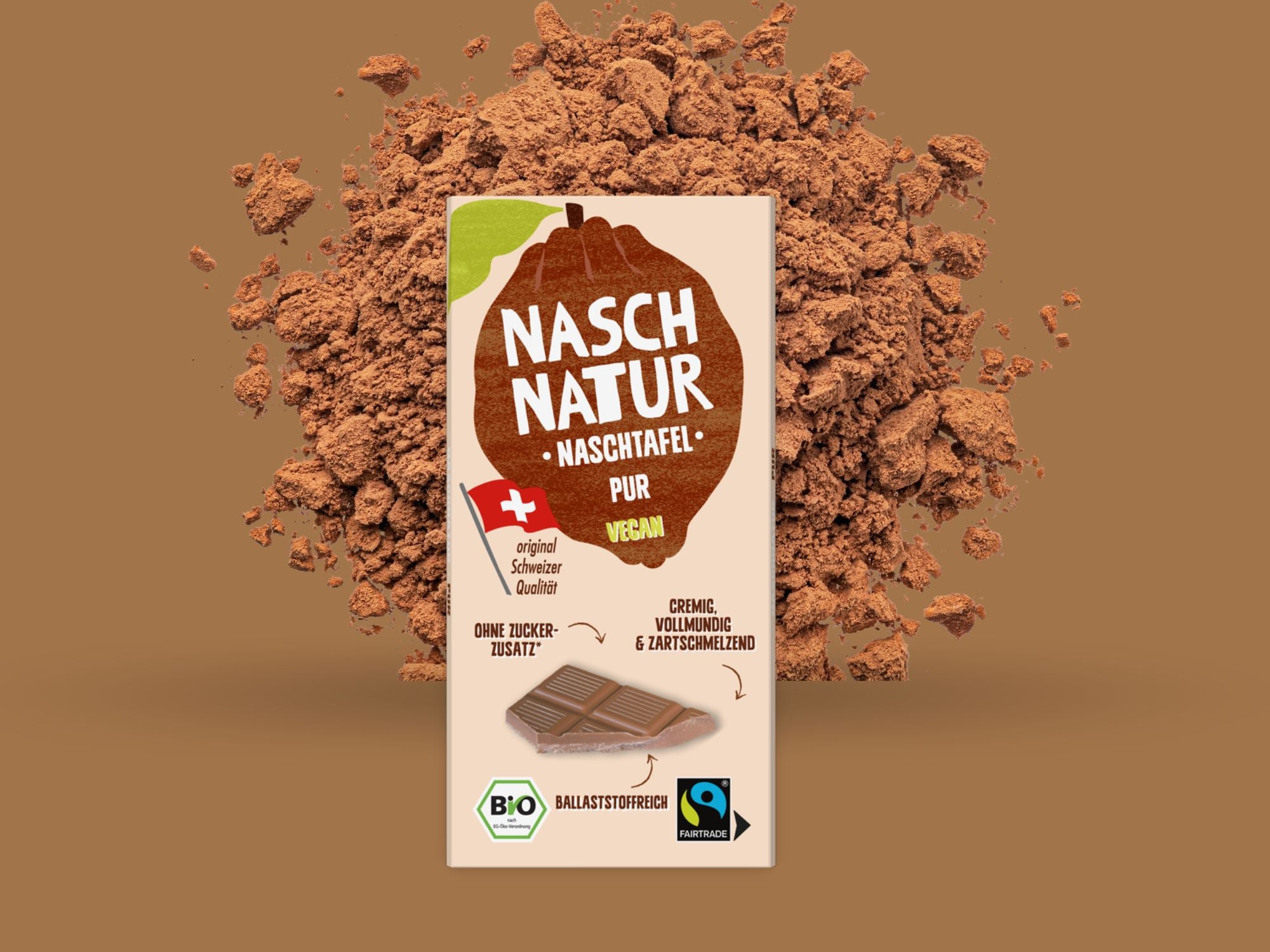 NaschTafel Pur - 80 g, bio