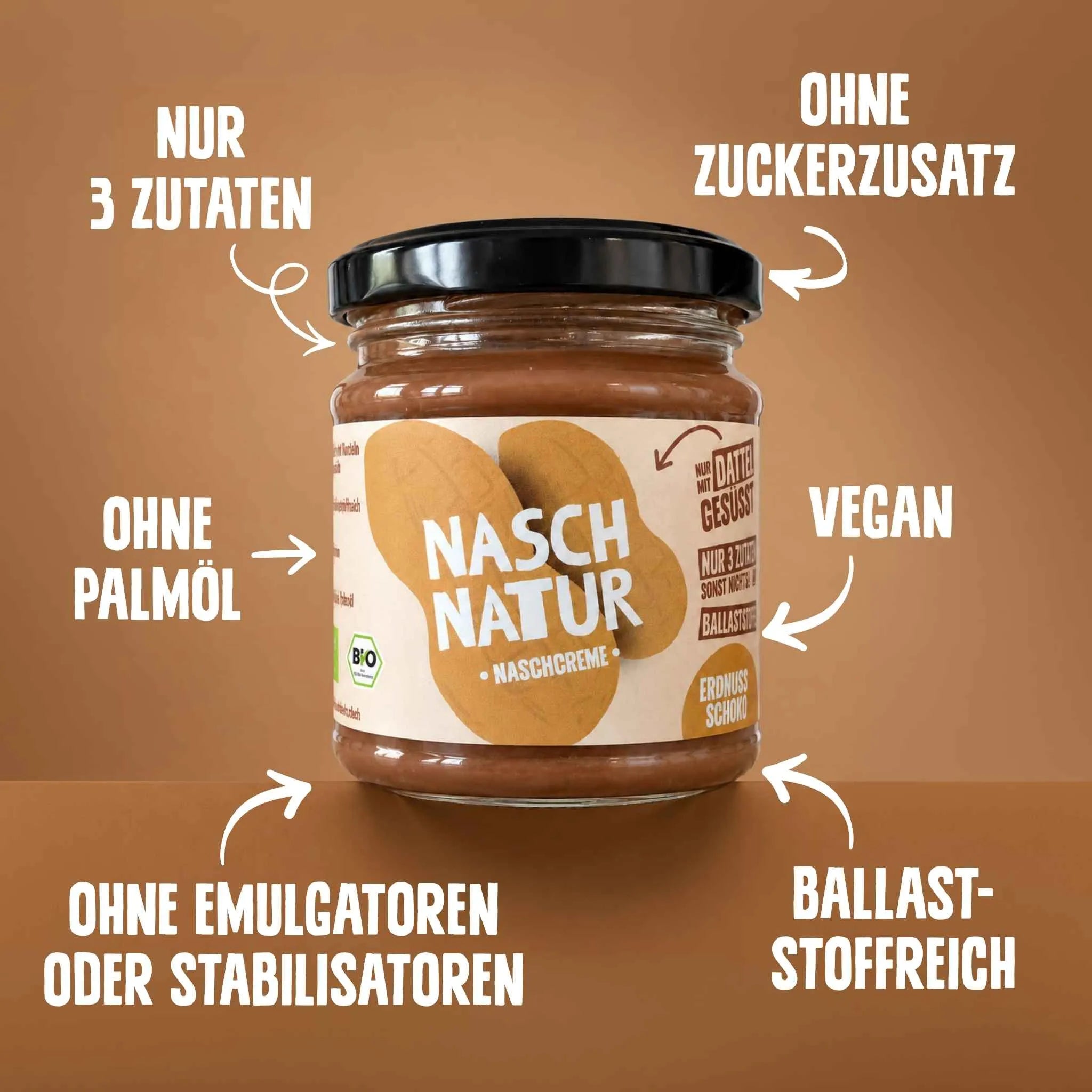 NaschCreme Erdnuss-Schoko, bio