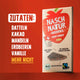 Zutaten der Schokoladentafel "Naschtafel Crispy Erdbeer": Datteln, Kakao, Mandeln, Erdbeeren und Vanille. Mehr nicht. Von NaschNatur.