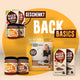 Bild des Bundles „Back Basics” mit zwei Naschtafeln, einer Dattelmus Pur und einer Dattelmus Salzig, dem Buch über die NaschNatur-Methode + als Geschenk 2 Dattelmus und zwei Naschtafeln. 