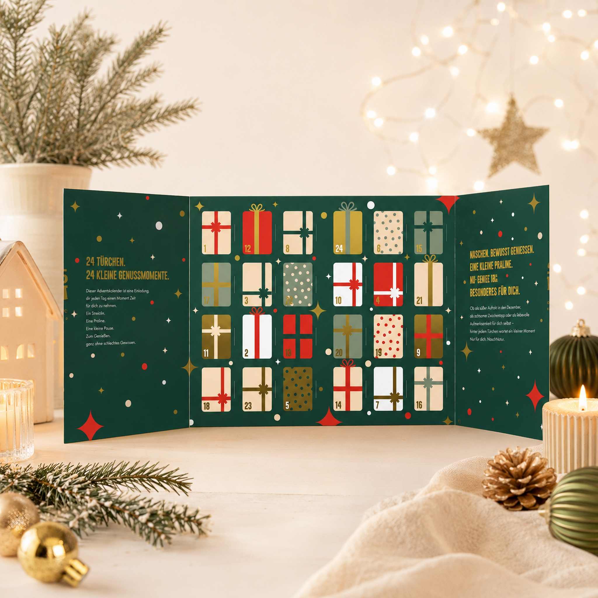 Pralinen Adventskalender, bio
